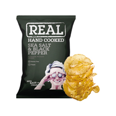 Chips sel de mer et poivre noir REAL - 35 g x 24 pc