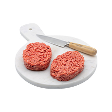 Steak haché ovale façon bouchère 15% MG VBF - 100 g x 12 pc