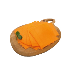 Mimolette tranchée 10 x 10 cm - 1 kg (50 tr)