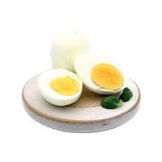 Œufs durs écalés plein air seau - 75 pc -  5.4 kg (2.7 kg PNE)