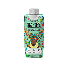Thé matcha, menthe bio Mé-Mé - 330 ml x 12 pc