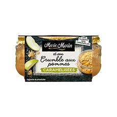 Crumble aux pommes caramélisées Marie Morin - 130 g x 6 pc