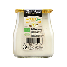 Yaourt brassé bio vanille Marie Morin - 140 g x 6 pc