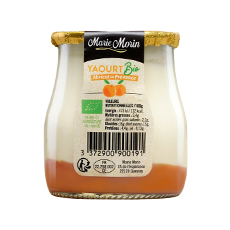 Yaourt brassé bio abricot Marie Morin - 140 g x 6 pc