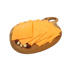 Cheddar rouge tranché affiné 4 mois 9 x 9 cm - 500 g (25 tr)
