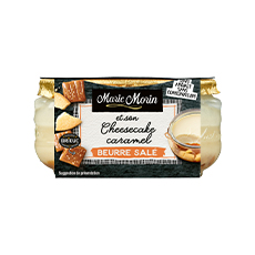 Cheesecake caramel beurre salé Marie Morin - 100 g x 6 pc