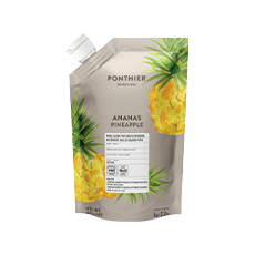 Purée réfrigérée d'ananas Ponthier - 1 kg