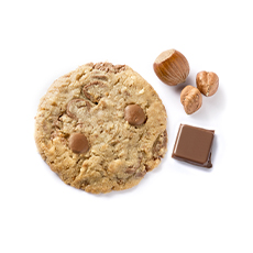Cookie chocolat au lait noisettes La Fabrique - 75 g x 16 pc