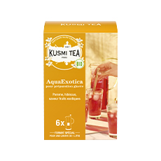 Mélange thé glacé AquaExotica bio Kusmi Tea - 8 g x 6 sachets