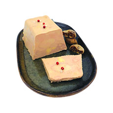 Bloc de foie gras de canard avec morceaux FR Rougié - 500 g