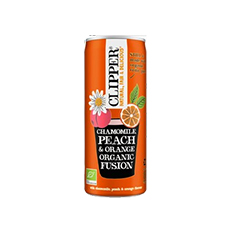 Boisson à la camomille pêche orange Clipper Bio - 250 ml x 12 pc