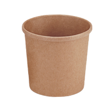 Pot à soupe carton kraft brun 350 ml - 25 pc