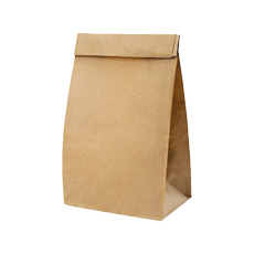Sac sos kraft brun 220 x 120 x 340 mm - 500 pc