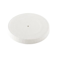Couvercle carton blanc pour gobelet 120 ml 63 mm - 1 000 pc
