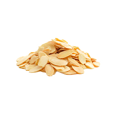 Amandes blanches effilées - 1 kg