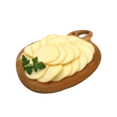 Provolone fumé tranché diam. 7 cm IQF - 500 g x 8 pc