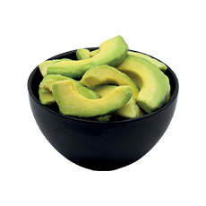 Avocats tranchés IQF - 1 kg x 6 pc