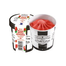 Sorbet fraise avec morceaux - 78 g x 12 pc