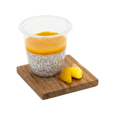 Perles de chia au lait de coco & coulis de mangue -105 g x 20 pc