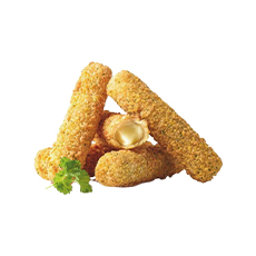 Breaded mozzarella sticks - 1 kg (33/36 pc) x 6 pc