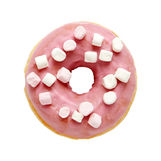 Donut pink marshmallow Dots - 59 g x 36 pc