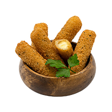 Stick de mozzarella pané préfrit - 1 kg x 6 pc