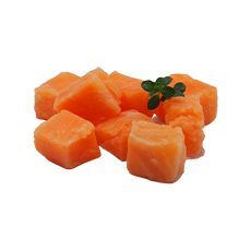 Cube de saumon cru 16 x 16 mm - 1 kg x 5 pc