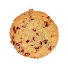 Cookie cuit cranberries-pépites de chocolat blanc - 62 g x 50 pc