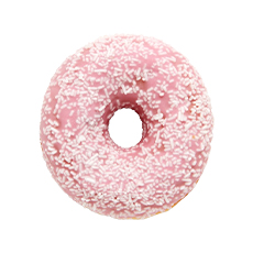 Donut fourré fraise Dots® - 76 g x 36 pc