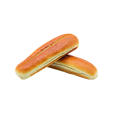 Pain hot-dog brioché tranché - 80 g x 48 pc (6 pc x 8 sachets)
