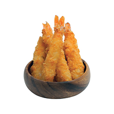 Crevettes cuites panko cal. 26/30 IQF - 1 kg x 10 pc