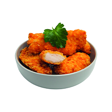 Aiguillettes de poulet cornflakes Halal 40/60 g - 1 kg x 5 pc