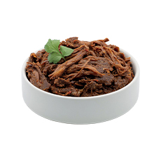 Effiloché de boeuf barbacoa - 500 g x 12 pc