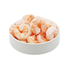 Crevettes cuites cal. 30/40 IQF - 1 Kg x 5 pc