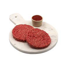 Steak haché rond façon bouchère Charolais IQF - 120 g x 50 pc