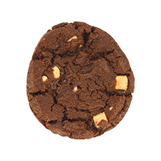 Cookie cuit cacao pépite chocolat blanc et lait vrac -62g x 50pc