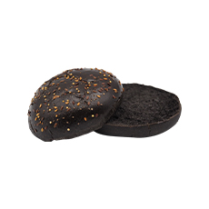 Pain burger encre de seiche - 80 g x 30 pc (5 x 6 pc)