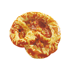 Bretzel gratiné emmental lardons - 110 g x 15 pc