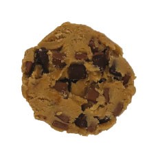 Cookie cru chocolat lait et noir - 83 g x 80 pc