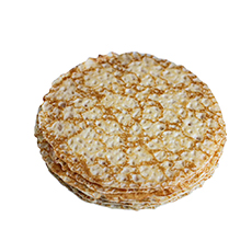 Crêpes moelleuses sucrées 24 cm - 90 g - 2 x 20 pc
