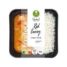 Gambas au curry rouge Isali - 350 g x 4 pc