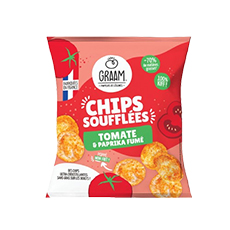 Chips soufflées tomate & paprika fumé Graam - 20 g x 20 pc