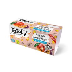 Dessert végétal mangue passion Yatal - 90 g x 12 pc (2 pc x 6)