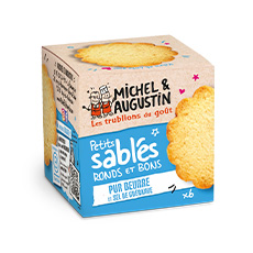 Petits sablés pur beurre et sel de Guérande - 40 g x 18 pc