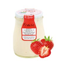 Yaourt brassé fraise La Ferme du Manège - 180 g x 6 pc