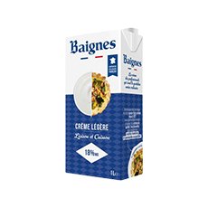 Crème légère liquide Baignes UHT 18 % MG - 1 L