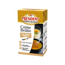 Préparation crème brulée Président Pro vanille Bourbon - 1 L
