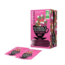 Infusion cranberry framboise bio Clipper - 2.52 x 25 pc