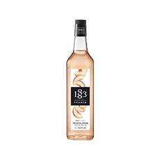 Sirop pêche blanche 1883 verre - 1 L