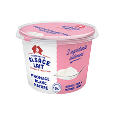 Fromage blanc nature 0 % MG Alsace lait - 1 kg